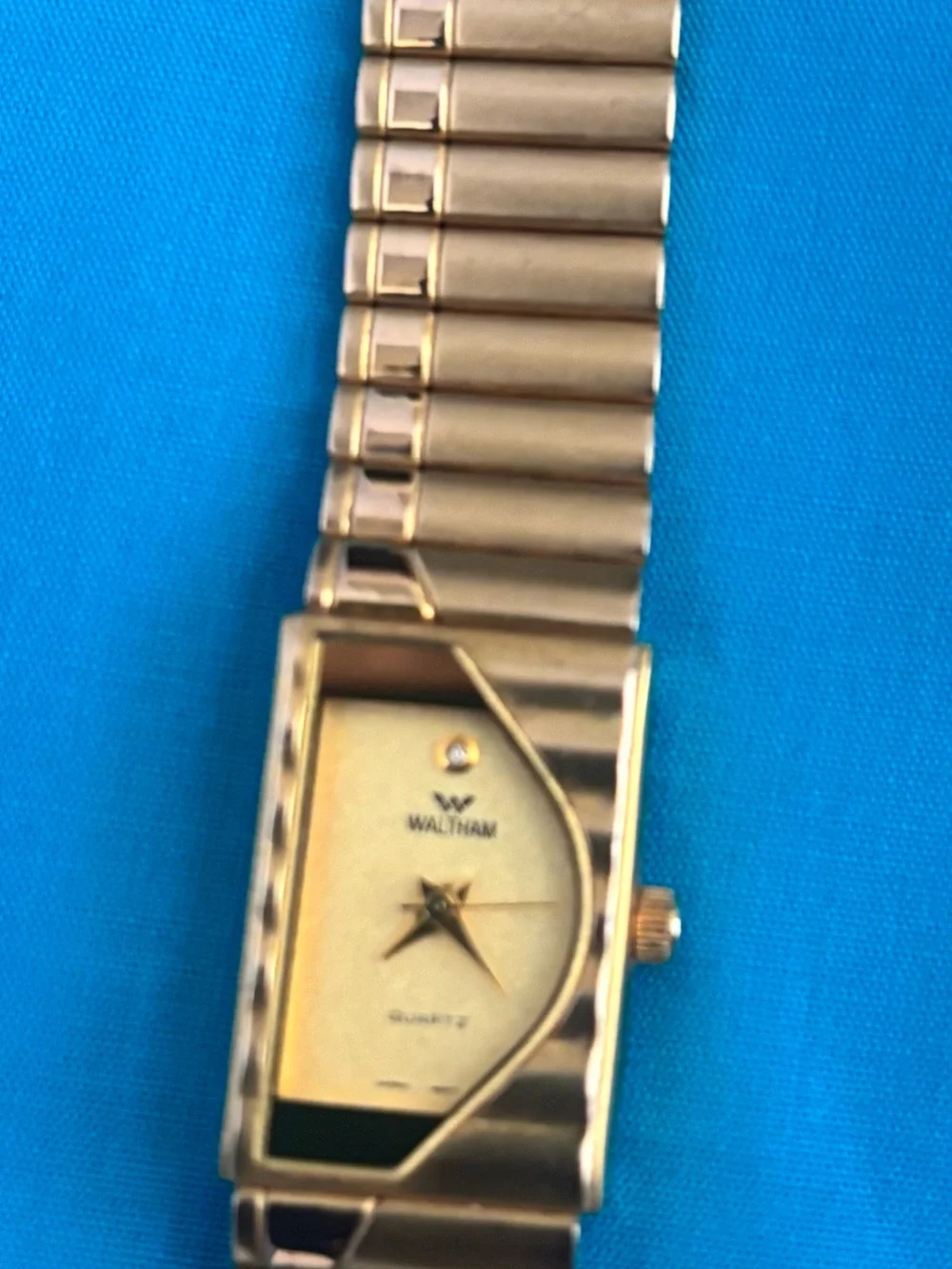 Waltham half Moon Gold-Tone Women’s Quartz Watch - Gold